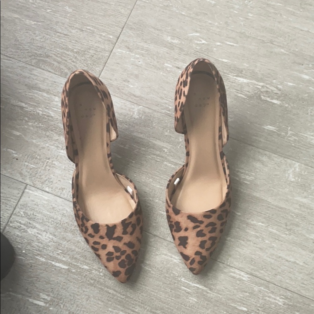 Cheetah print pumps
